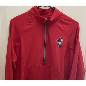 Kansas Jayhawks College Vault Cutter & Buck Adapt  1/2 Zip Pullover Womens L